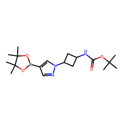 tert-Butyl (3-(4-(4,4,5,5-tetramethyl-1,3,2-dioxaborolan-2-yl)-1H-pyrazol-1-yl)cyclobutyl)carbamate|CS-0198216|2439223-60-4
