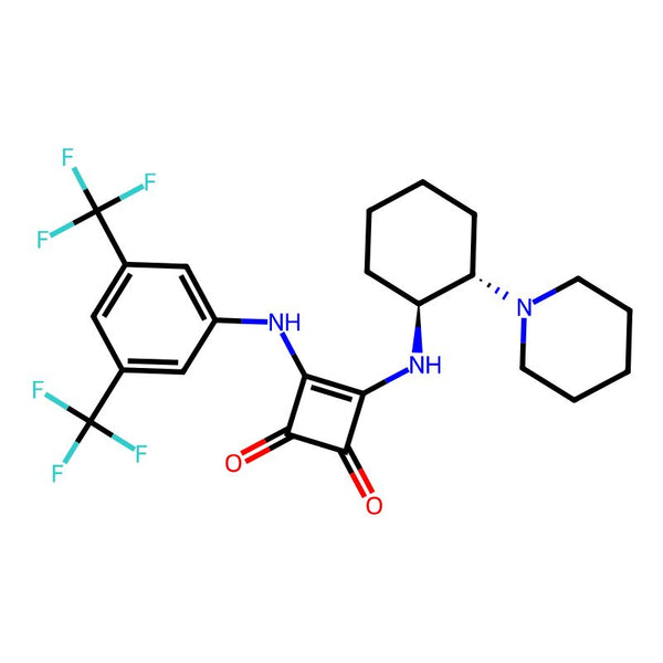 3-[[3,5-Bis(trifluoromethyl)phenyl]amino]-4-[[(1S,2S)-2-(1-piperidinyl)cyclohexyl]amino]-3-cyclobutene-1,2-dione|CS-0093086|1312991-15-3