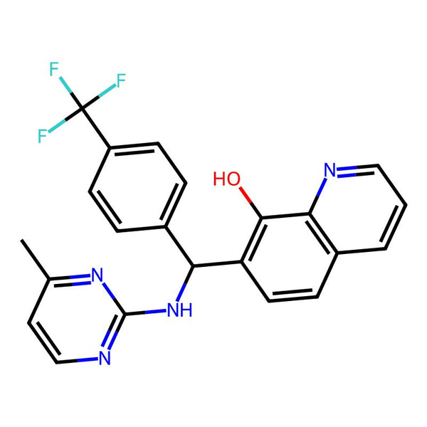 7-(((4-Methylpyrimidin-2-yl)amino)(4-(trifluoromethyl)phenyl)methyl)quinolin-8-ol|CS-0530389|1351140-16-3