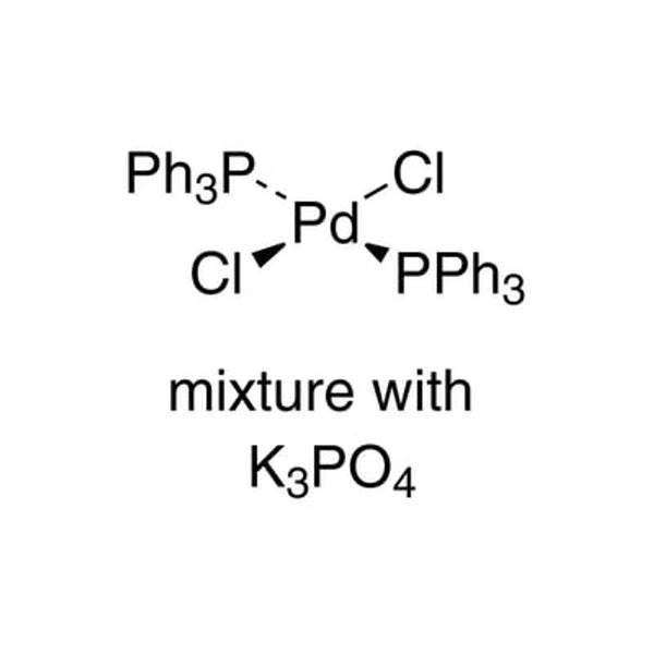 trans-Dichlorobis(triphenylphosphine)palladium(II)/potassium phosphate admixture [CatKit single-use vials - 6.32 wt% Pd complex]|46-2038|13965-03-2