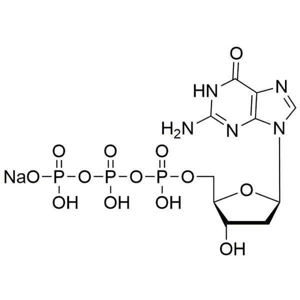 2'-Deoxyguanosine-5'-triphosphate sodium salt solution, 100 mM solution, pH 7|37447|93919-41-6