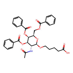 5-[(3,4,6-Tri-O-benzoyl-2-acetylamido-2-deoxy-β-D-galactopyranosyl)oxy]-pentanoic acid, 98%|9379858|186613-57-0
