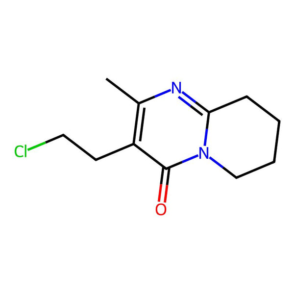 3-(2-Chloroethyl)-2-methyl-6,7,8,9-tetrahydro-4H-pyrido[1,2-a]pyrimidin-4-one|CS-W014205|63234-80-0