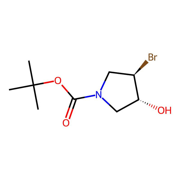 tert-Butyl trans-3-bromo-4-hydroxypyrrolidine-1-carboxylate|CS-0464940|252574-02-0