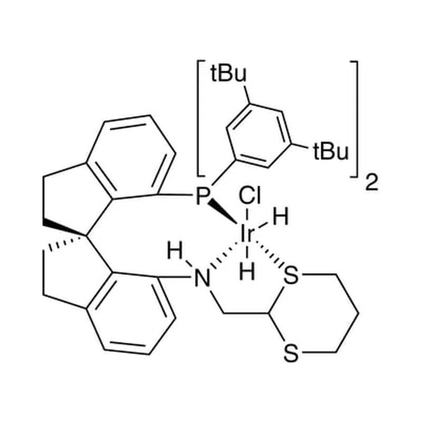 {(R)-(+)-7-[N-(1,3-dithian-2-yl)methylamino]-7'-[bis(3,5-di-t-butylphenyl)phosphino]-2,2',3,3'-tetrahydro-1,1'-spirobindane}chlorodihydroiridium(III), 97+% [Ir-(R)-DTB-SpiroSAP]|77-2510|2055233-32-2