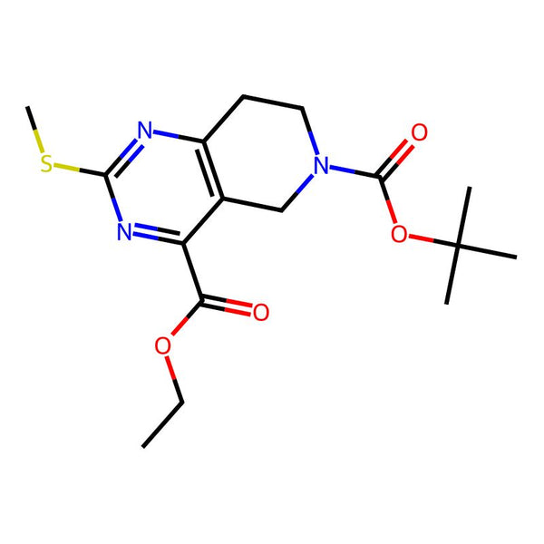 6-(Tert-butyl) 4-ethyl 2-(methylthio)-7,8-dihydropyrido[4,3-d]pyrimidine-4,6(5H)-dicarboxylate|CS-0444172|1279816-50-0
