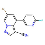 6-Bromo-4-(6-fluoropyridin-3-yl)pyrazolo[1,5-a]pyridine-3-carbonitrile|CS-0377694|2222756-24-1