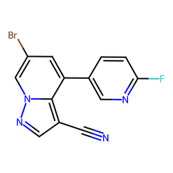 6-Bromo-4-(6-fluoropyridin-3-yl)pyrazolo[1,5-a]pyridine-3-carbonitrile|CS-0377694|2222756-24-1