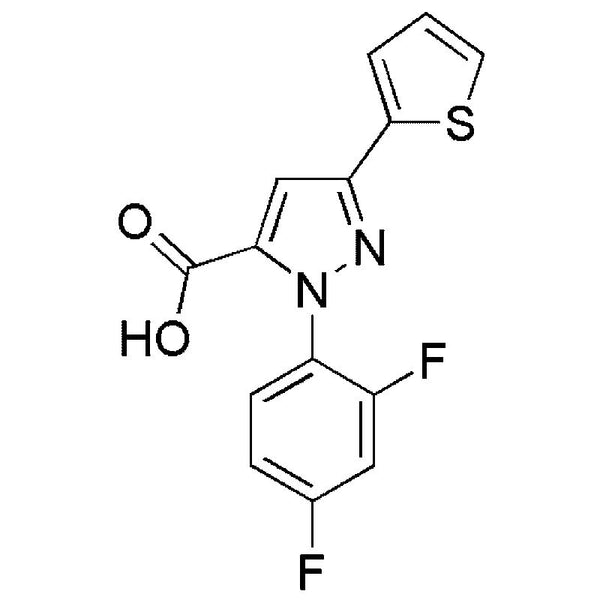 1-(2,4-Difluorophenyl)-3-(thiophen-2-yl)-1H-pyrazole-5-carboxylic acid|25831|618382-86-8