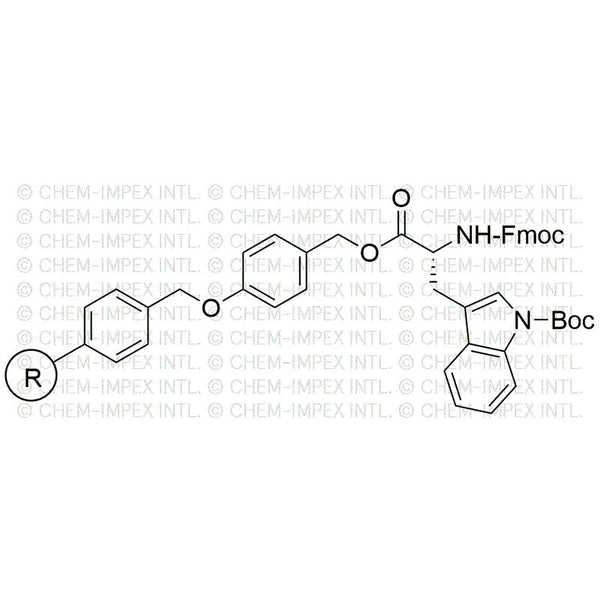 Na-Fmoc-Nin-Boc-D-tryptophan 4-alkoxybenzyl alcohol resin|05334