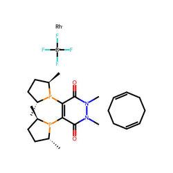 (-)-4,5-Bis[(2R,5R)-2,5-dimethylphospholanyl](1,2-dimethyl-1,2-dihydropyridazine-3,6-dione)(1,5-cyclooctadiene)rhodium(I) tetrafluoroborate, min. 95% [catASium? MNN(R)Rh]|45-0750|908128-78-9
