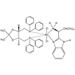Dichloro[(4S,5S)-(+)-4,5-bis(diphenylphosphinomethyl)-2,2-dimethyl-1,3-dioxolane][(S)-(-)-2-(i-propyl)methanamine)-1H-benzimidazole]ruthenium(II), min. 95%|44-0965|1443051-97-5