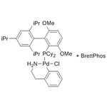 Chloro{[BrettPhos][2-(2-aminoethylphenyl]palladium(II)]}/[BrettPhos] admixture (molar PdP/P = 1:1)|46-0367