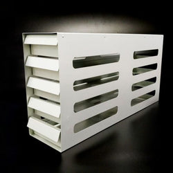 sliding drawer freezer racks, aluminum, colored labels, pull-out handles, dimension: 564mm*141mm*229mm, capacity: 4*4 ,1 piece/case|96-7216