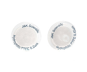 Syringe filter, PTFE membrane (hydrophillic), non-sterile, 25mm, 0.45µm, 100 pcs/pack|2123716