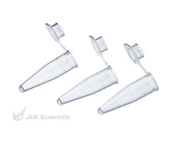 PCR tubes,  0.2 mL, individual, pp,  attached flat cap,  clear, 1000 tubes/pack|2445939