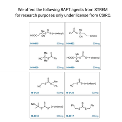 RAFT Agent Kit for controlling polymerizations at the molecular level