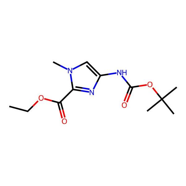 Ethyl 4-((tert-butoxycarbonyl)amino)-1-methyl-1H-imidazole-2-carboxylate|CS-0037647|128293-63-0