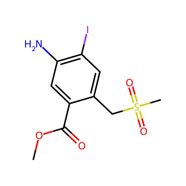 Methyl 5-amino-4-iodo-2-((methylsulfonyl)methyl)benzoate|CS-0112212|2313230-37-2