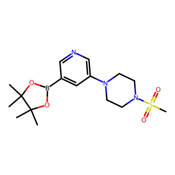 1-(Methylsulfonyl)-4-(5-(4,4,5,5-tetramethyl-1,3,2-dioxaborolan-2-yl)pyridin-3-yl)piperazine|CS-0441974|1201644-34-9