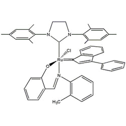 [1,3-Bis(2,4,6-trimethylphenyl)-2-imidazolidinylidene]-[2-[[(2-methylphenyl)imino] methyl]phenolyl]-[3-phenyl-1H-inden-1-ylidene]ruthenium(II) chloride|44-0049|934538-12-2