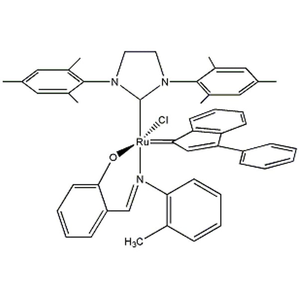 [1,3-Bis(2,4,6-trimethylphenyl)-2-imidazolidinylidene]-[2-[[(2-methylphenyl)imino] methyl]phenolyl]-[3-phenyl-1H-inden-1-ylidene]ruthenium(II) chloride|44-0049|934538-12-2