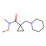 N-Methoxy-N-methyl-1-(piperidin-1-ylmethyl)cyclopropane-1-carboxamide|CS-1049495|3055769-59-7