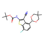 tert-Butyl (3-cyano-4-(5,5-dimethyl-1,3,2-dioxaborinan-2-yl)-7-fluorobenzo[b]thiophen-2-yl)carbamate|CS-0356858|2649788-80-5