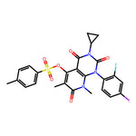 3-Cyclopropyl-1-(2-fluoro-4-iodophenyl)-6,8-dimethyl-2,4,7-trioxo-1,2,3,4,7,8-hexahydropyrido[2,3-d]pyrimidin-5-yl 4-methylbenzenesulfonate|CS-M0423|871700-32-2