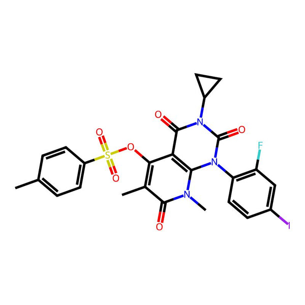 3-Cyclopropyl-1-(2-fluoro-4-iodophenyl)-6,8-dimethyl-2,4,7-trioxo-1,2,3,4,7,8-hexahydropyrido[2,3-d]pyrimidin-5-yl 4-methylbenzenesulfonate|CS-M0423|871700-32-2