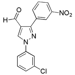 1-(3-Chlorophenyl)-3-(3-nitrophenyl)-1H-pyrazole-4-carbaldehyde|25443|618101-71-6