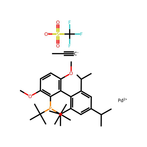 [[3,6-Dimethoxy-2',4',6'-tris(1-methylethyl)[1,1'-biphenyl]-2-yl-κC1']bis(1,1-dimethylethyl)phosphine-κP](η3-2-propen-1-yl)-Palladium(1+),1,1,1-trifluoromethanesulfonate(1:1)|CS-0639683|1798782-15-6