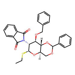Ethyl 3-O-benzyl-4,6-O-benzylidene-2-phthalimido-2-deoxy-1-thio-β-D-glucopyranoside, 98%|9102195|129519-27-3