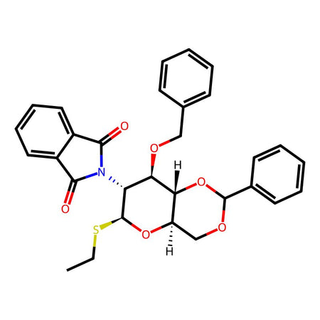 Ethyl 3-O-benzyl-4,6-O-benzylidene-2-phthalimido-2-deoxy-1-thio-β-D-glucopyranoside, 98%|9102195|129519-27-3