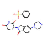 (S)-3-(1-Oxo-5-(piperazin-1-yl)isoindolin-2-yl)piperidine-2,6-dione benzenesulfonate|CS-0198433|2229714-16-1