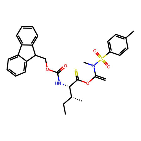 (2S,3R)-O-(1-(N,4-Dimethylphenylsulfonamido)vinyl)2-((((9H-fluoren-9-yl)methoxy)carbonyl)amino)-3-methylpentanethioate, 98%|9173621|2265954-01-4