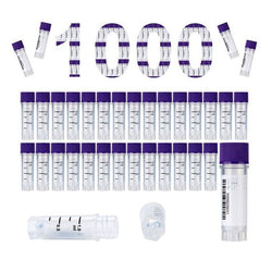 cryoking 1.0ml vial, purple caps,pp,autoclavable; gamma radiation steriled, dnase & rnase free, endotoxin free, foreign dna free, side barcoded , working temperature from -196°c to 121°c;  no o-ring|88-6105