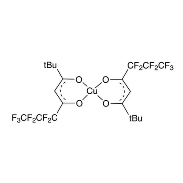 Bis(6,6,7,7,8,8,8-heptafluoro-2,2-dimethyl-3,5-octanedionate)copper(II) [Cu(FOD)2]|29-8400|38926-19-1