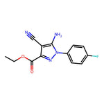 Ethyl 5-amino-4-cyano-1-(4-fluorophenyl)-1H-pyrazole-3-carboxylate|CS-0151665|1001665-65-1