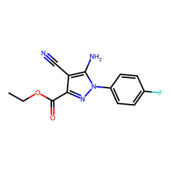 Ethyl 5-amino-4-cyano-1-(4-fluorophenyl)-1H-pyrazole-3-carboxylate|CS-0151665|1001665-65-1