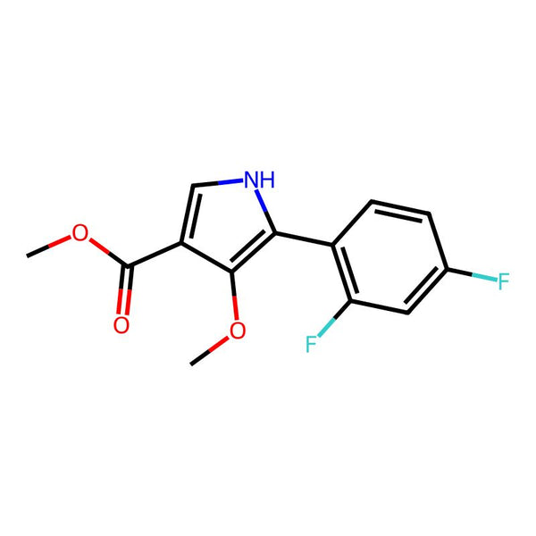Methyl 5-(2,4-difluorophenyl)-4-methoxy-1H-pyrrole-3-carboxylate|CS-0104261|1902955-29-6