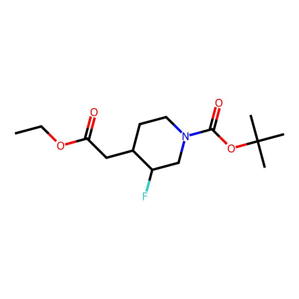 tert-Butyl 4-(2-ethoxy-2-oxoethyl)-3-fluoropiperidine-1-carboxylate|CS-W001535|317360-04-6