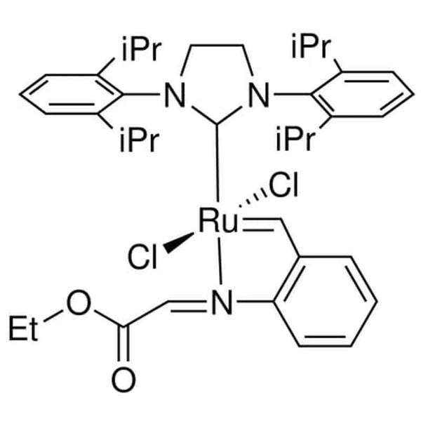 Dichloro(1,3-di-i-propylphenylimidazolidin-2-ylidene){2-[(ethoxy-2-oxoethylidene)amino]benzylidene} ruthenium(II) HeatMet SIPr|44-0792|2097273-88-4