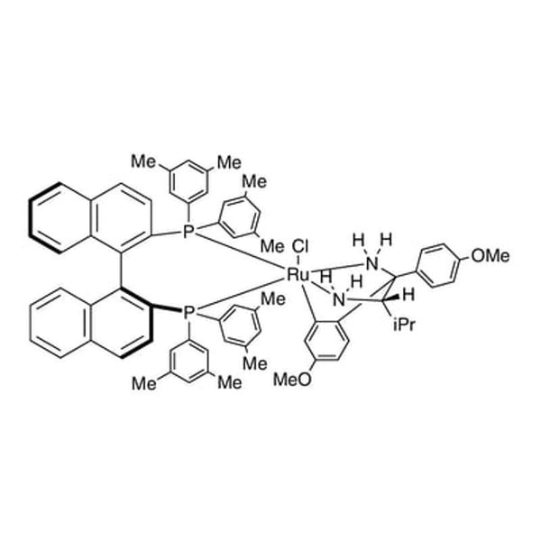 Chloro{(S)-(-)-2,2'-bis[di(3,5-xylyl)phosphino]-1,1'-binaphthyl}[(2S)-(+)-1-(4-methoxyphenyl)-1’-(4-methoxyphenyl-kC)-3-methyl-1,2-butanediamine]ruthenium(II)  (S)-RUCY?-XylBINAP|44-0218|1312713-89-5