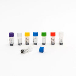 cryoking 0.5ml cryogenic vials, pp,external thread, with 2d barcoded+ side code, self-standing,pp; autoclavable;red caps; gamma radiation steriled, dnase & rnase free, endotoxin free, foreign dna free|88-9051