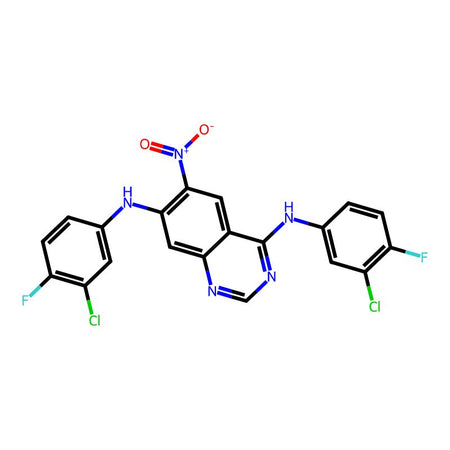 N4,N7-Bis(3-chloro-4-fluorophenyl)-6-nitroquinazoline-4,7-diamine|C1929956|2044702-52-3