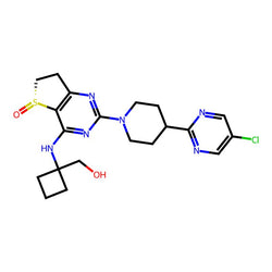 (R)-2-(4-(5-chloropyrimidin-2-yl)piperidin-1-yl)-4-((1-(hydroxymethyl)cyclobutyl)amino)-6,7-dihydrothieno[3,2-d]pyrimidine 5-oxide|C3D-262261|1423719-30-5