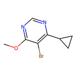 5-Bromo-4-cyclopropyl-6-methoxypyrimidine|CS-0377130|1649454-57-8