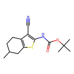 Tert-butyl (3-cyano-6-methyl-4,5,6,7-tetrahydrobenzo[b]thiophen-2-yl)carbamate|CS-0346499|1490221-95-8