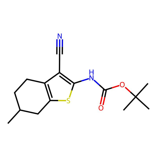 Tert-butyl (3-cyano-6-methyl-4,5,6,7-tetrahydrobenzo[b]thiophen-2-yl)carbamate|CS-0346499|1490221-95-8